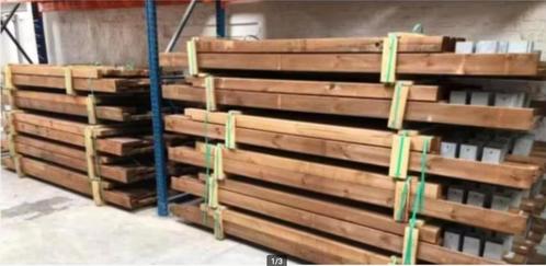 partij houten carport L. 5 x B. 3 m HOUT, Tuin en Terras, Overkappingen, Carport, Ophalen