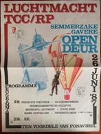 Affiche open deur Semmerzake Gavere TCC/RP 1987 Luchtmacht, Collections, Photo ou Poster, Armée de l'air, Enlèvement ou Envoi