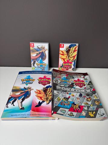 Pokemon shield en sword met guide books! beschikbaar voor biedingen