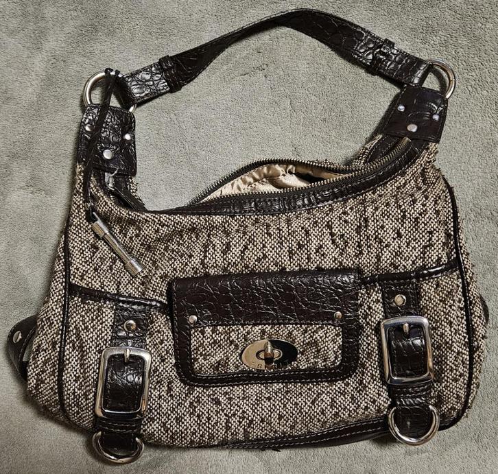 Dames handtas, Handtassen en Accessoires, Tassen | Damestassen, Gebruikt, Handtas, Bruin, Ophalen