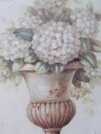 Tableau sur toile avec vase fleuri, Ophalen