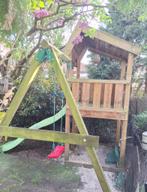 Jungle gym speeltoren en gratis trampoline, Ophalen of Verzenden