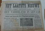 Het Laatste Nieuws oorlogskranten herdruk  1914, Boeken, Tijdschriften en Kranten, Gelezen, Krant, Ophalen of Verzenden