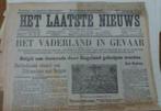 Het Laatste Nieuws oorlogskranten herdruk  1914, Livres, Utilisé, Enlèvement ou Envoi, Journal