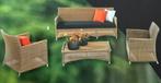 Rotan loungeset, prima staat, Tuin en Terras, Tuinsets en Loungesets, Ophalen, 5 zitplaatsen, Gebruikt, Rotan