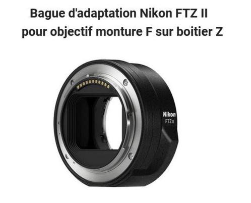 Bague d'adaptation NIKON FTZII pour objectif F sur boitier Z, Audio, Tv en Foto, Foto | Lenzen en Objectieven, Nieuw, Accessoires