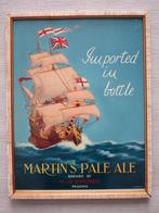Enseigne publicitaire pour la bière Martin's Pale Ale 1957, Utilisé, Enlèvement ou Envoi, Panneau publicitaire