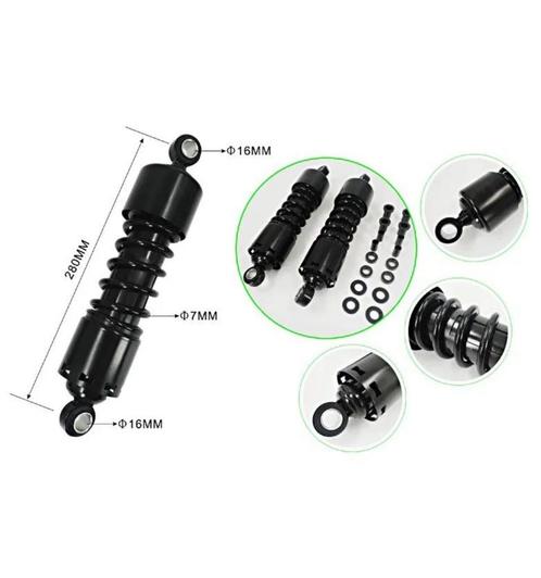 Schokdempers 11" Harley Davidson Dyna 1991-2017, Motoren, Accessoires | Overige, Nieuw, Ophalen of Verzenden