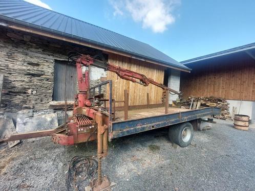 Remorque avec grue Atlas avec grappin forrestier, Articles professionnels, Agriculture | Tracteurs, Utilisé, Enlèvement