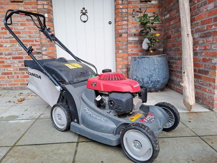 Zelftrekker honda hydrostaat grasmaair met mulch optie, Tuin en Terras, Grasmaaiers, Zo goed als nieuw, Ophalen