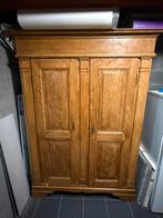Armoire penderie antique en bois massif, Antiquités & Art, Enlèvement