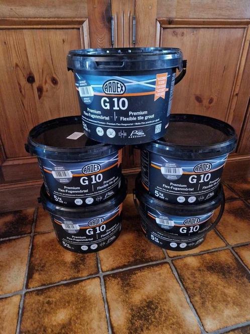 Set van 5 emmers voegmortel, Doe-het-zelf en Bouw, Verf, Beits en Lak, Nieuw, Ophalen
