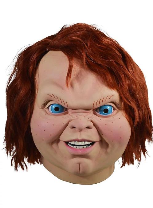 Latex Life size mask of Chucky Trick or treat - child's play, Verzamelen, Film en Tv, Nieuw, Film, Beeldje, Replica of Model, Ophalen