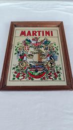 Martini vino vermouth glasplaat, Verzamelen, Ophalen of Verzenden, Gebruikt, Reclamebord
