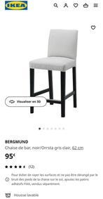 Lot de 2 tabourets IKEA, 2 krukken, 60 tot 90 cm, Zo goed als nieuw, Met voetsteun