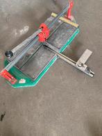 Tegelsnijder super pro 600 met rollagers , verende plateaus, Ophalen of Verzenden, Gebruikt