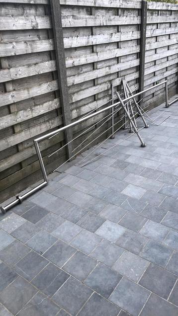 Inox leuning/balustrade, Utilisé, 250 mm ou plus, Autres types, Enlèvement