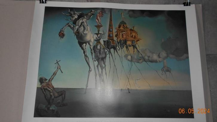 Poster Salvador Dali, Antiek en Kunst, Kunst | Schilderijen | Modern, Ophalen of Verzenden