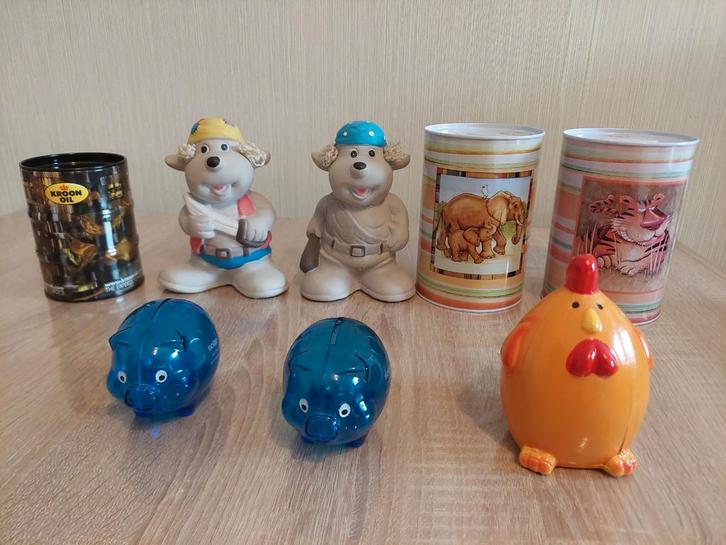 Lot spaarpotten, Verzamelen, Spaarpotten, Zo goed als nieuw, Ophalen of Verzenden