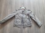 Biker jas C&A m 128 grijs, Kinderen en Baby's, C&A, Meisje, Ophalen of Verzenden, Zo goed als nieuw