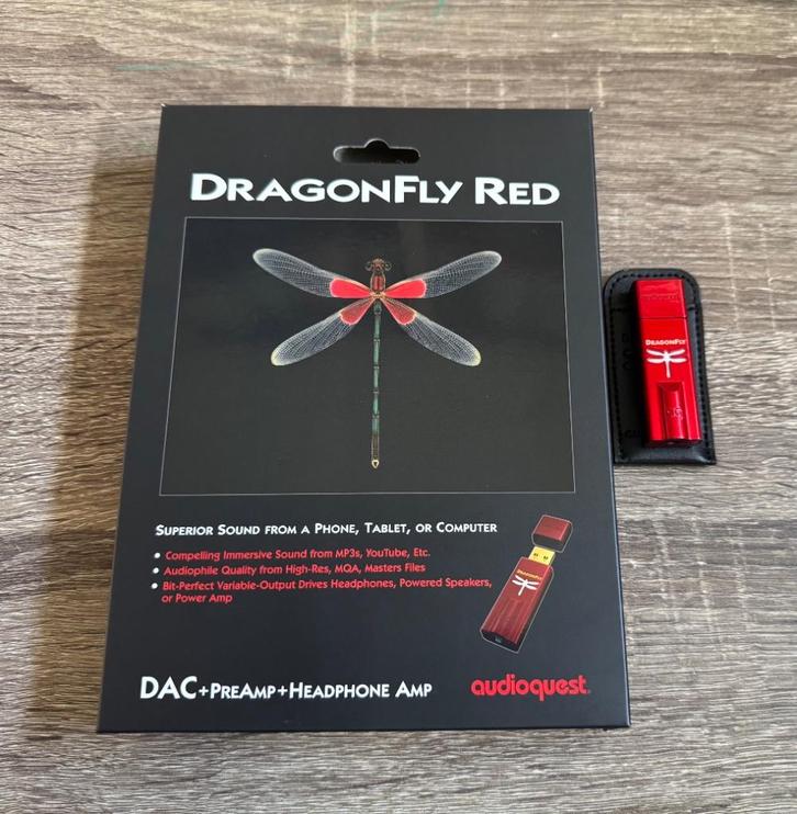 DRAGONFLY RED (AUDIOQUEST)(DAC + HEADPHONE AMP), Audio, Tv en Foto, Overige Audio, Tv en Foto, Zo goed als nieuw, Ophalen of Verzenden
