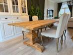 Grote massieve Kloostertafel van oude teak - 240x100, Huis en Inrichting, Tafels | Eettafels, Vijf personen of meer, Rechthoekig