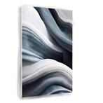 Grijs wit schilderij 50x75cm Forex + Ophangsysteem, Huis en Inrichting, Woonaccessoires | Schilderijen, Tekeningen en Foto's, Nieuw
