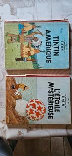 Deux bande dessinée Tintin l'étoile mystérieuse et en Amériq, Collections, Personnages de BD, Comme neuf, Livre ou Jeu, Tintin