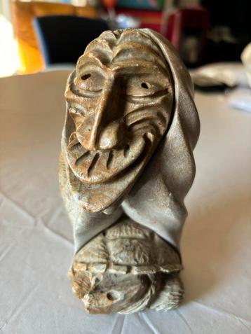 Sculpture Inuit en pierre signée Tim Williams, Enlèvement