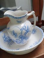 Antieke waskom, karaf, zeephouder en kammenkom, Antiek en Kunst, Ophalen