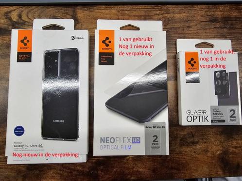Samsung S21 Ultra accessoires, Telecommunicatie, Mobiele telefoons | Hoesjes en Screenprotectors | Samsung, Zo goed als nieuw