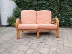 Vintage rotan tweezitbank, Ophalen, Zo goed als nieuw, Rotan
