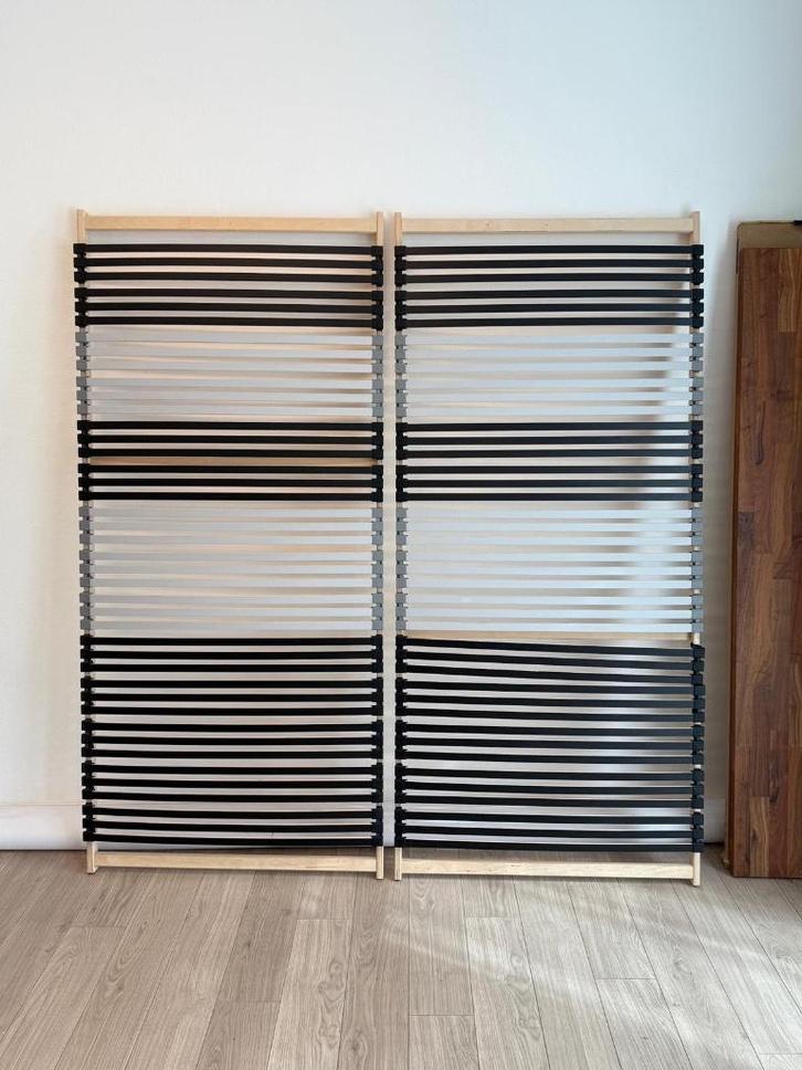 lattenbodems 90x200  2 stuks ikea LEIRSUND, Huis en Inrichting, Slaapkamer | Matrassen en Bedbodems, Gebruikt, Ophalen