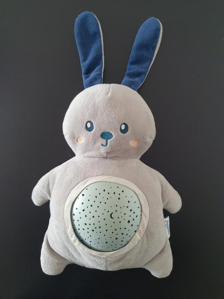 Knuffel met sterrenprojector, Kinderen en Baby's, Speelgoed | Knuffels en Pluche, Gebruikt, Konijn, Ophalen