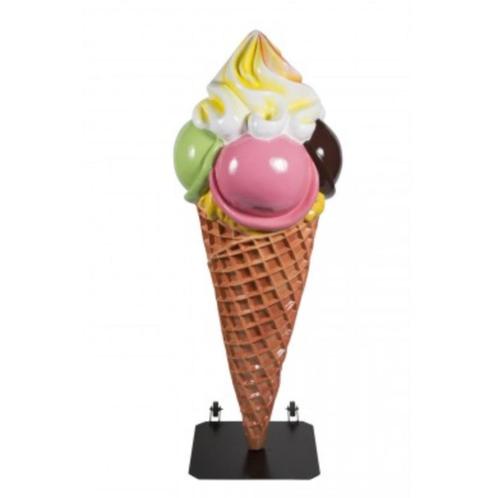 Crème glacée XXL 220 cm - cornet de crème glacée avec 4 boul, Collections, Marques & Objets publicitaires, Neuf, Enlèvement ou Envoi