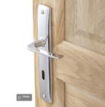 Nieuwe  verchroomde deurkruk set voor binnendeur, Nieuw, Minder dan 200 cm, Vouwdeur, Ophalen of Verzenden