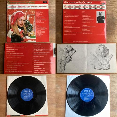 Vintage kerstmuziek Mantovani orkest LP vinyl dubbelaar, Diversen, Kerst, Zo goed als nieuw, Ophalen of Verzenden