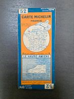 Vintage Michelin wegenkaart No. 52 Le Havre-Amiens, Ophalen of Verzenden, Gelezen