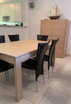 Volledige eetkamer met barkast, tafel, stoelen, salontafel.., Huis en Inrichting, Overige Huis en Inrichting, Ophalen, Zo goed als nieuw