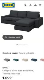 Canapé IKEA KIVIK avec méridienne – 1 an d’usage seulement, Ophalen, Zo goed als nieuw