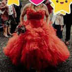Robe de Mariée rouge, Ophalen, Zo goed als nieuw, Rood, Trouwjurk