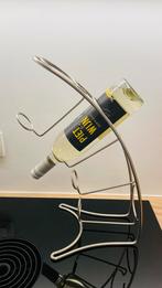 Leuk wijnrek in inox voor 4 wijnflessen, Huis en Inrichting, Ophalen of Verzenden, Zo goed als nieuw