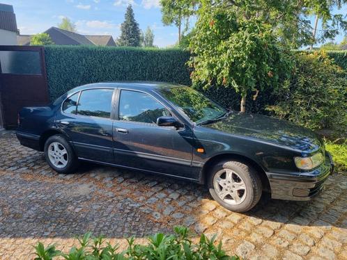 Nissan Maxima QX (oldtimer!), Auto's, Nissan, Particulier, Maxima (QX), Benzine, Berline, 4 deurs, Automaat, Groen, Grijs, Leder
