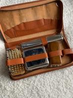 Oude toilettas heren jaren 50, in leder, Antiek en Kunst, Ophalen of Verzenden