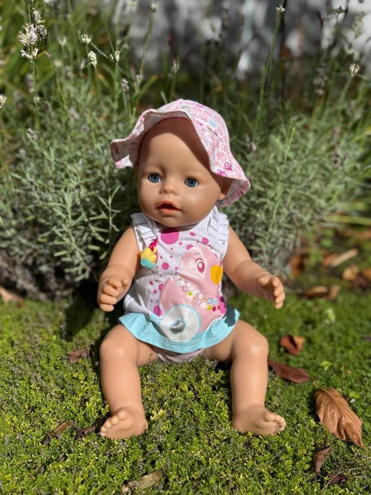 Zaph pop, meisje met blauwe ogen, 43 cm, Kinderen en Baby's, Speelgoed | Poppen, Zo goed als nieuw, Babypop, Ophalen