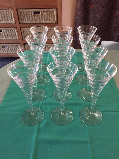 Kristallen glazenset 47 - delig, Verzamelen, Glas en Drinkglazen, Zo goed als nieuw, Ophalen