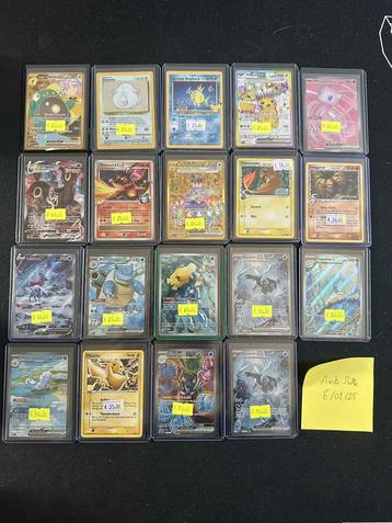 Pokémon RAW kaarten (singles) beschikbaar voor biedingen