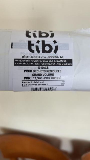 Sac poubelle Tibi beschikbaar voor biedingen