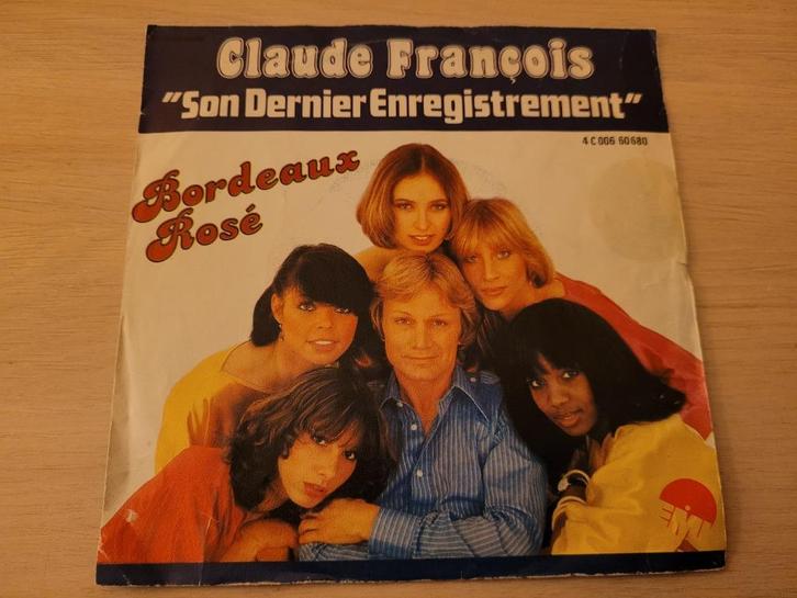 disque vinyl 45 tours Claude François – Bordeaux Rosé, CD & DVD, Vinyles | Pop, Comme neuf, 1960 à 1980, Enlèvement ou Envoi