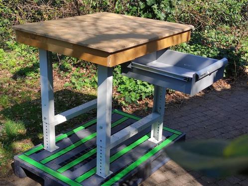 Compacte stalen werkbank, Doe-het-zelf en Bouw, Werkbanken, Gebruikt, Ophalen